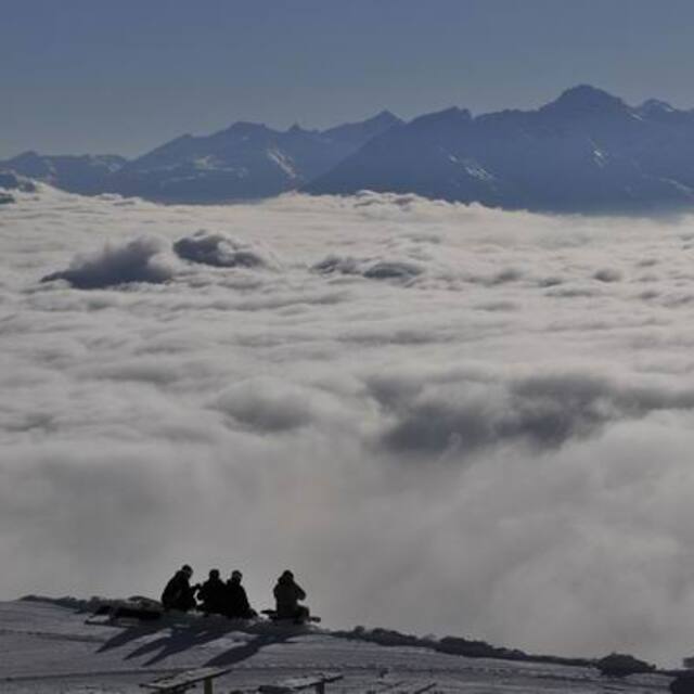 mountain chilling in Laax, Flims Laax Falera