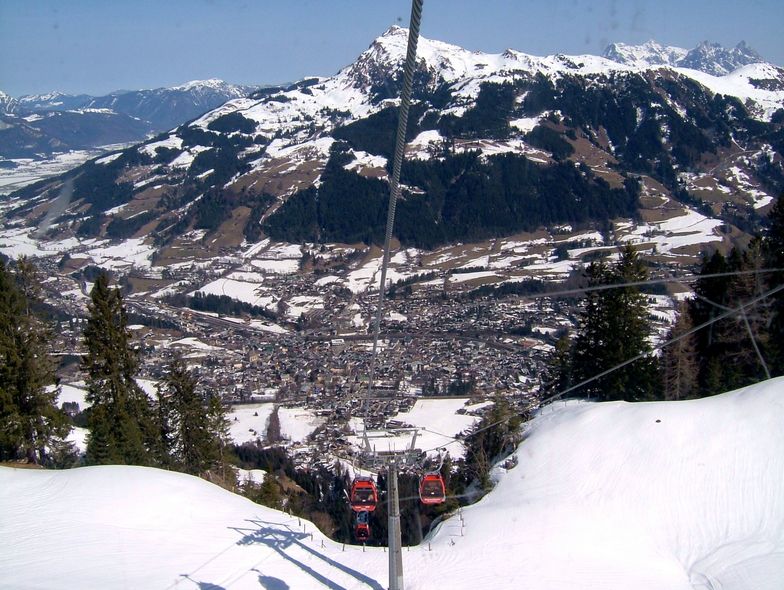 View from Hahnemmkamm Cablecar, Kitzbühel