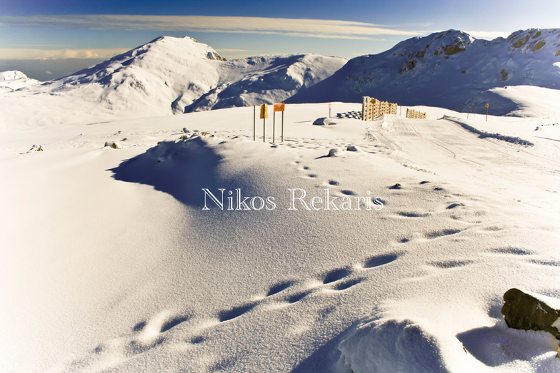 First snowfall, Mount Parnassos