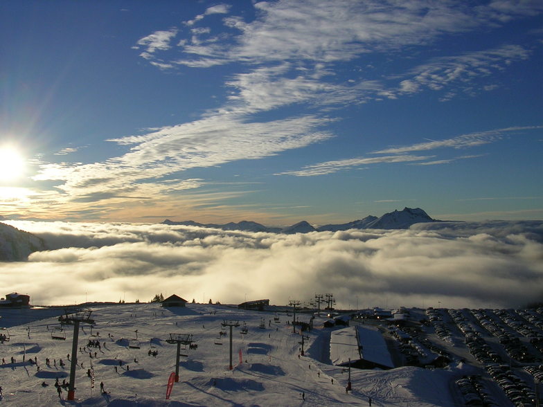sunset in the park, Avoriaz