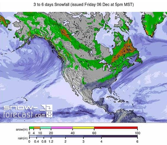 UK Snow Map