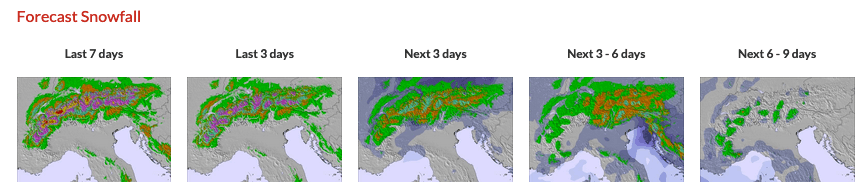 Snowfall map