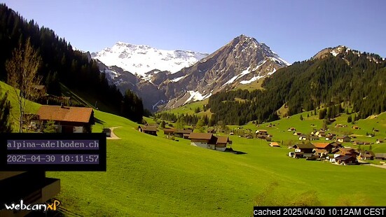 Live snöwebbkamera för Adelboden 