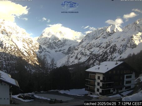 Live Snow webcam for Arolla