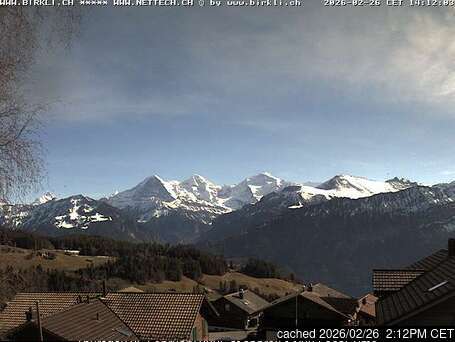 Beatenberg Webcam Showing Current Snow Conditions