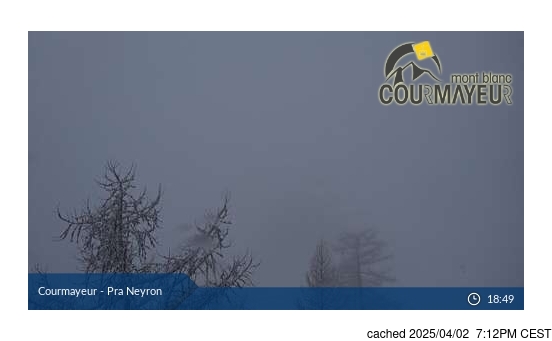 Live Snow webcam for Courmayeur