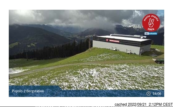 Eben/Monte Popolo webbkamera vid lunchtid idag