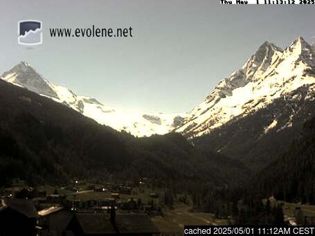 Live Snow webcam for Evolène