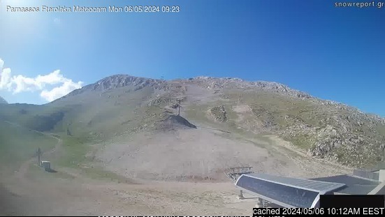 Mt Parnassos-Fterolaka webcam às 14h de ontem
