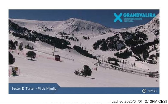 Grandvalira El Tarter Webcam Zeigt Derzeitige Schneebedingungen