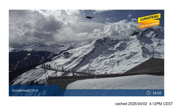 Live Snow webcam for Grindelwald