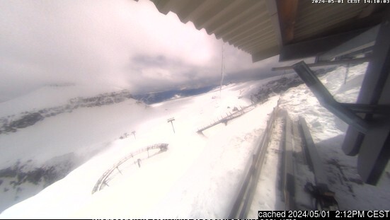 Gstaad Glacier 3000 webcam om 2uur s'middags vandaag