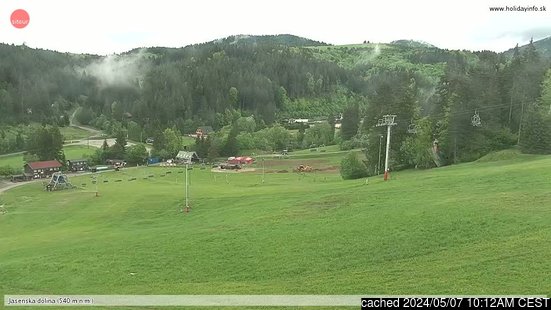 Jasenská Dolinaの雪を表すウェブカメラのライブ映像