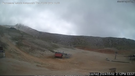 Mt Parnassos-Kelaria webcam om 2uur s'middags vandaag
