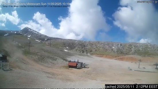 Mt Parnassos-Kelaria webcam om 2uur s'middags vandaag