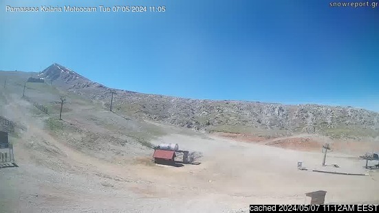 Mt Parnassos-Kelariaの雪を表すウェブカメラのライブ映像
