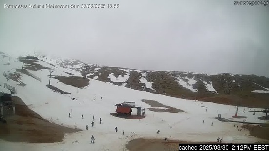 Live Snow webcam for Mt Parnassos-Kelaria