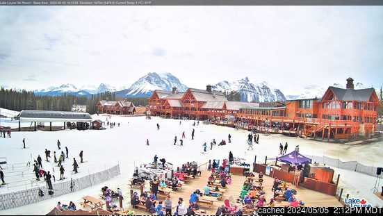 Lake Louise webbkamera vid lunchtid idag