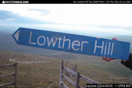 Lowther Hills webcam alle 2 di ieri sera