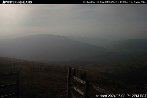 Live Snow webcam for Lowther Hills