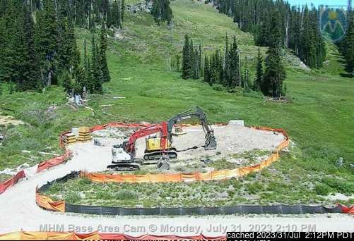 Mt Hood Meadows webkamera ze včerejška ve 14 hod.