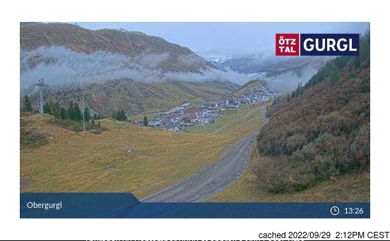 Obergurgl webbkamera vid kl 14.00 igår