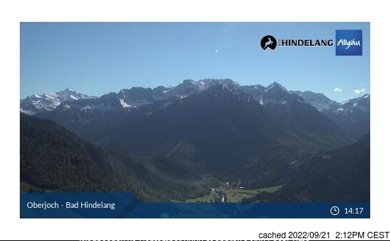 Oberjoch webbkamera vid kl 14.00 igår