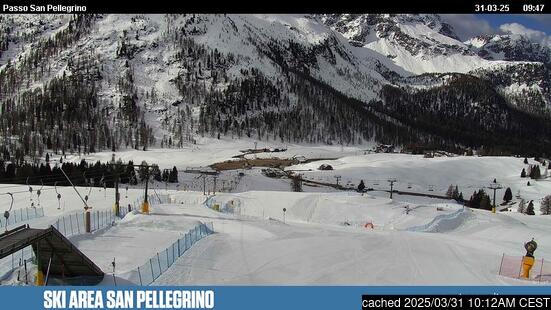 Live Snow webcam for Passo San Pellegrino