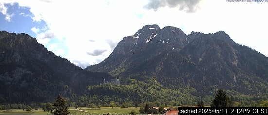 Schwangau webbkamera vid kl 14.00 igår