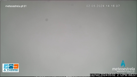 Serra da Estrela webcam às 14h de ontem