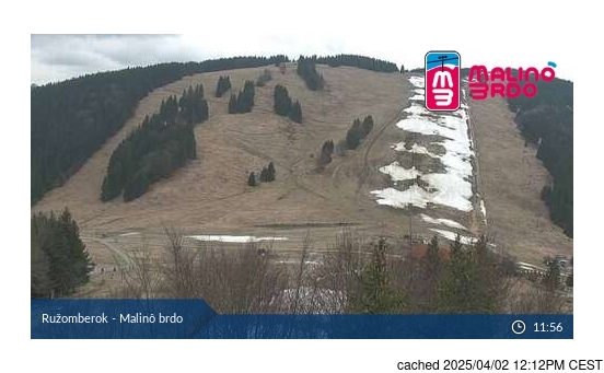 Live webcam para Ružomberok - Malino Brdo se disponível