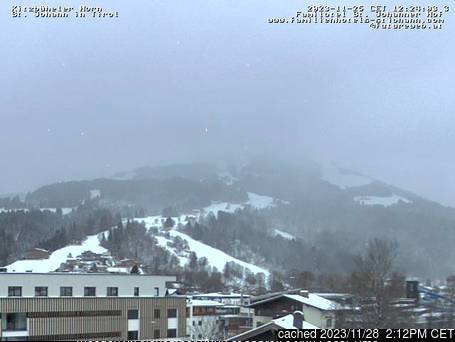 St Johann In Tirol Webcam Showing Current Snow Conditions