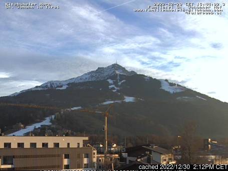 St Johann In Tirol Webcam Showing Current Snow Conditions