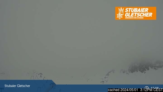 Stubai Glacierの雪を表すウェブカメラのライブ映像