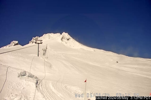 Timberlineの雪を表すウェブカメラのライブ映像