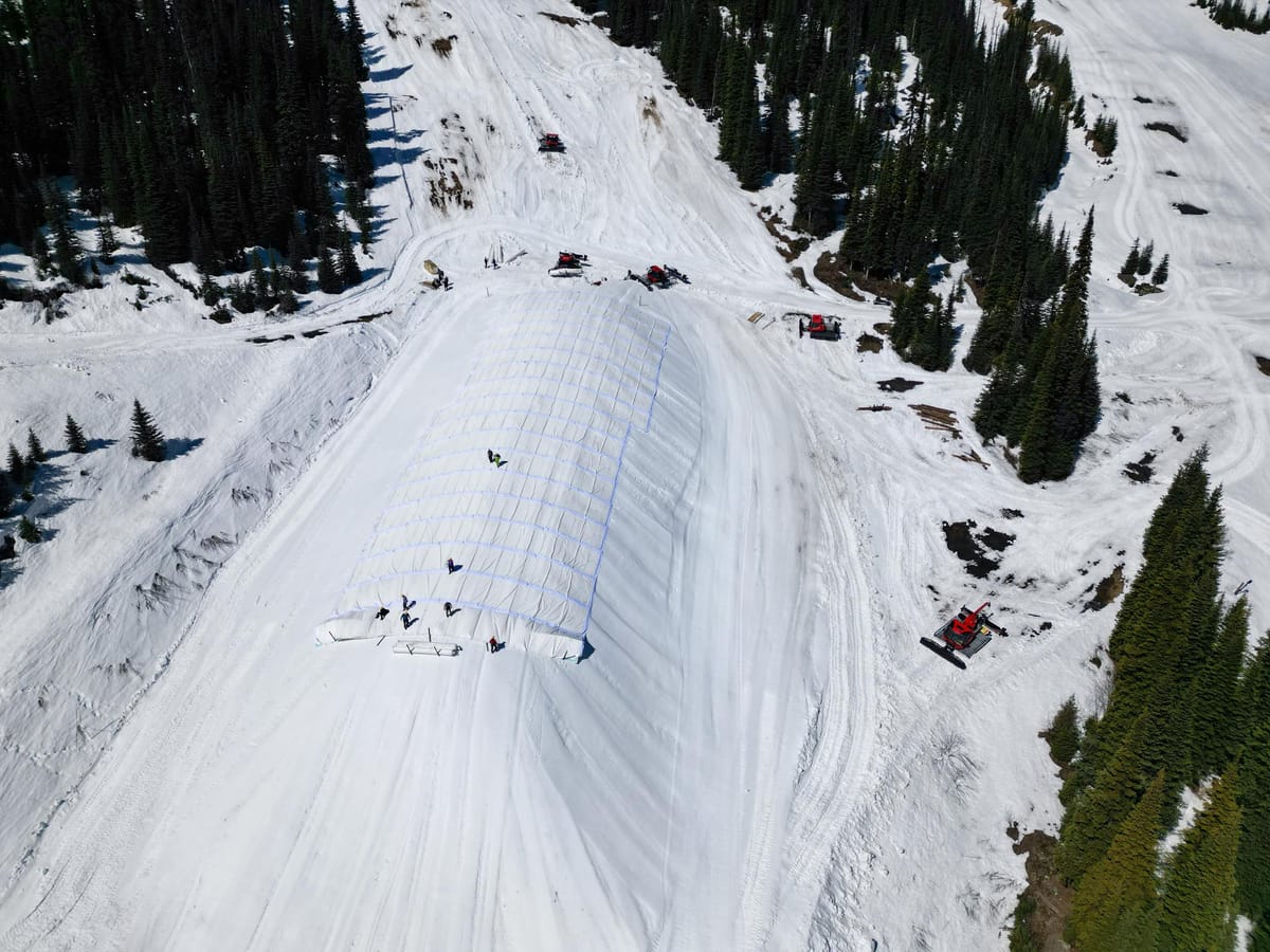 Sun Peaks Canada's First to Stockpile Snow Through Summer