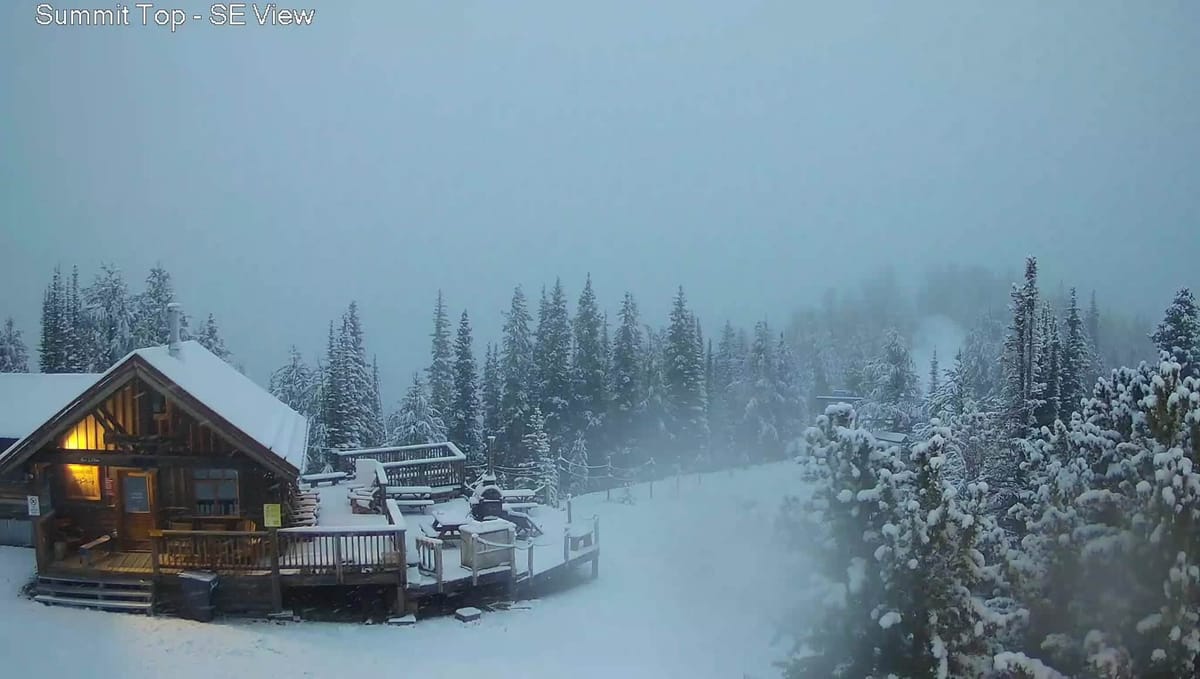 Summer Snowfall In Canada