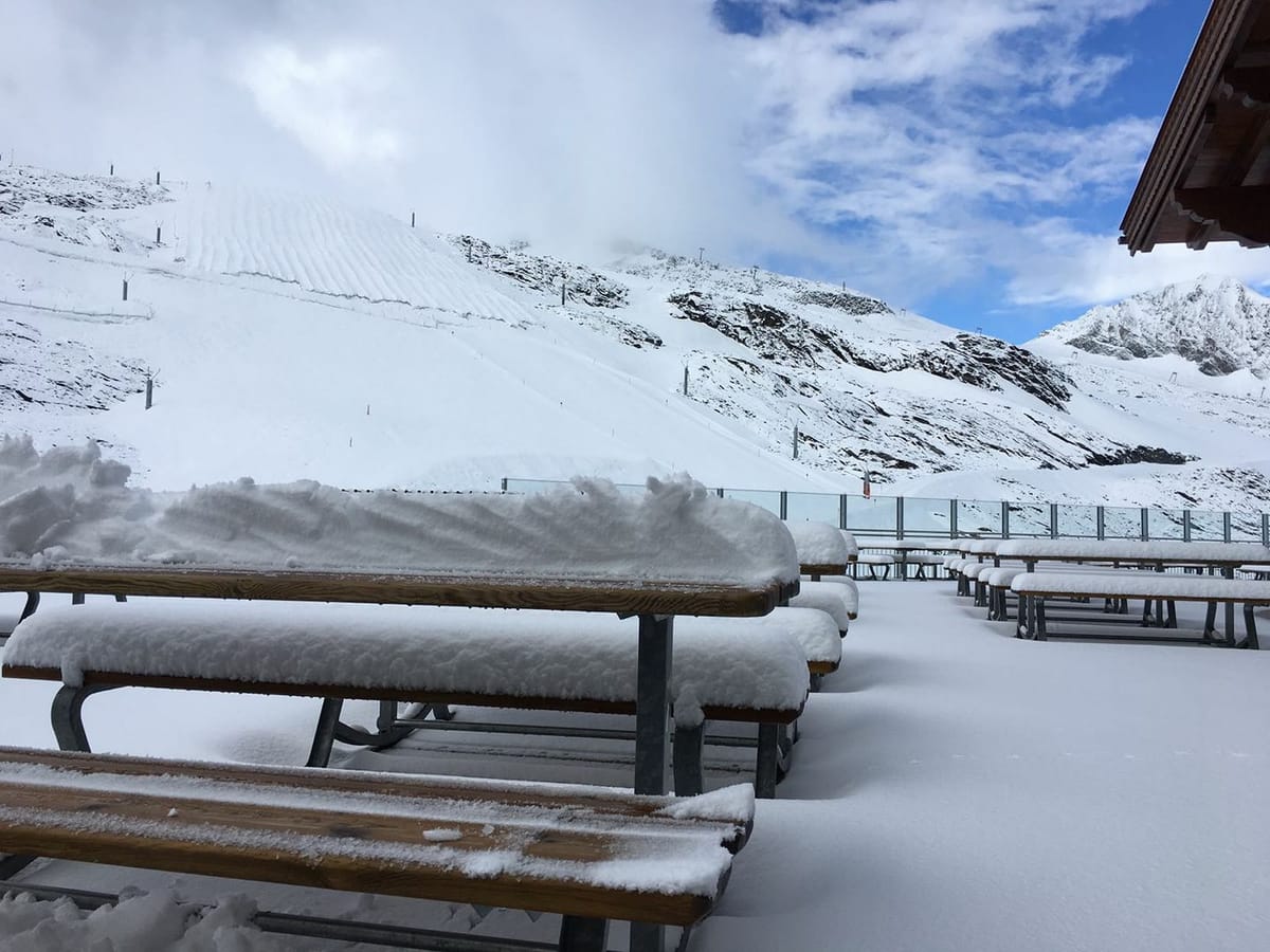 Snow continuing to fall into July on at least 5 continents