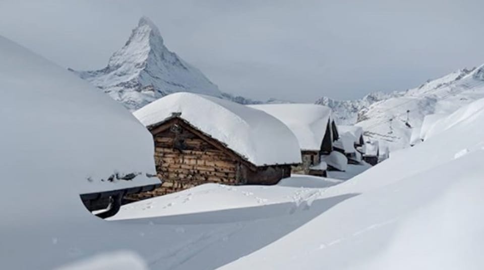 snow in zermatt