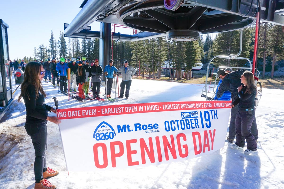 Unprecedented Numbers of US Resorts Open Early For Season