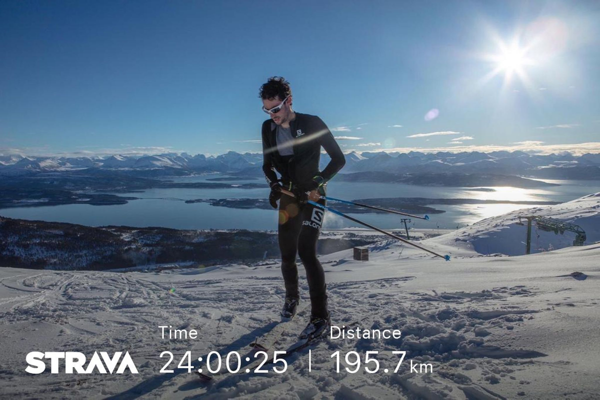 New 24 Hour Record Set For Skiing Uphill