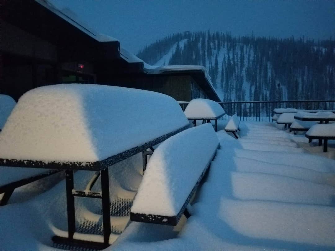 Snow In The Rockies After 60 Degree Temperature Plunge