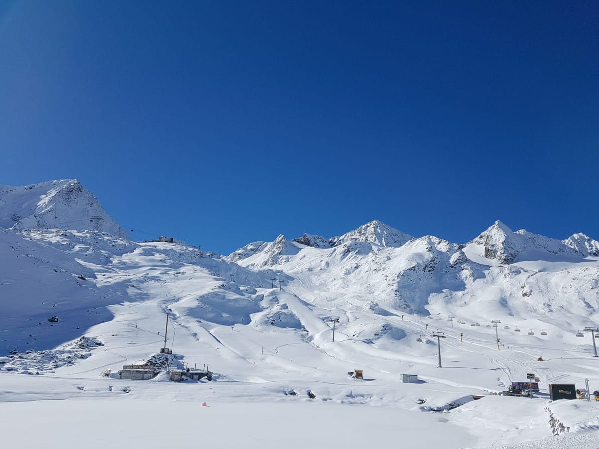 Third Autumn Snowfall Leaves Alpine Glaciers In Great Shape