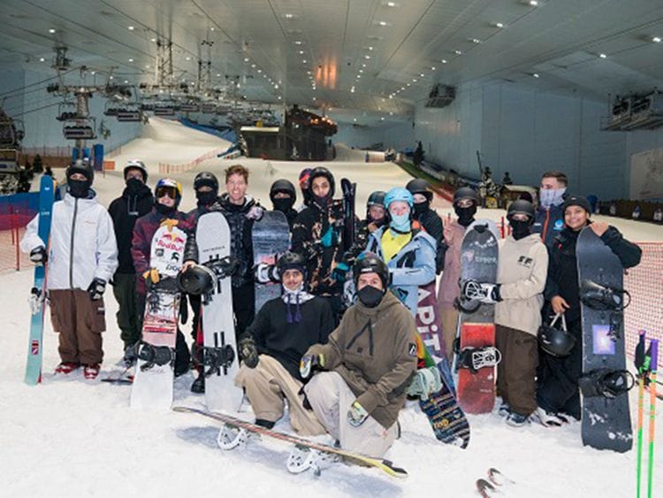 World’s Best Known Snowboarder Visits Ski Dubai