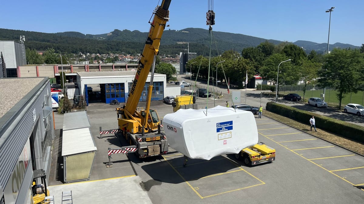 New Tram Cabins Begin Journey From Switzerland to Montana