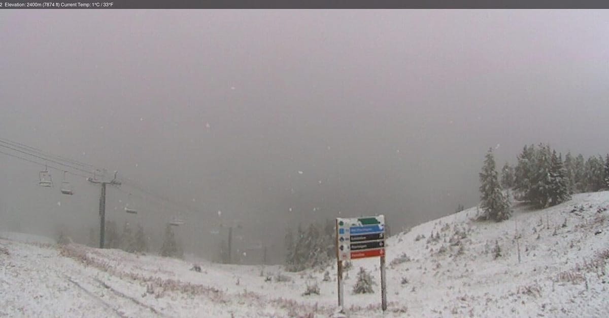 Late Summer Snowfall in the Rockies