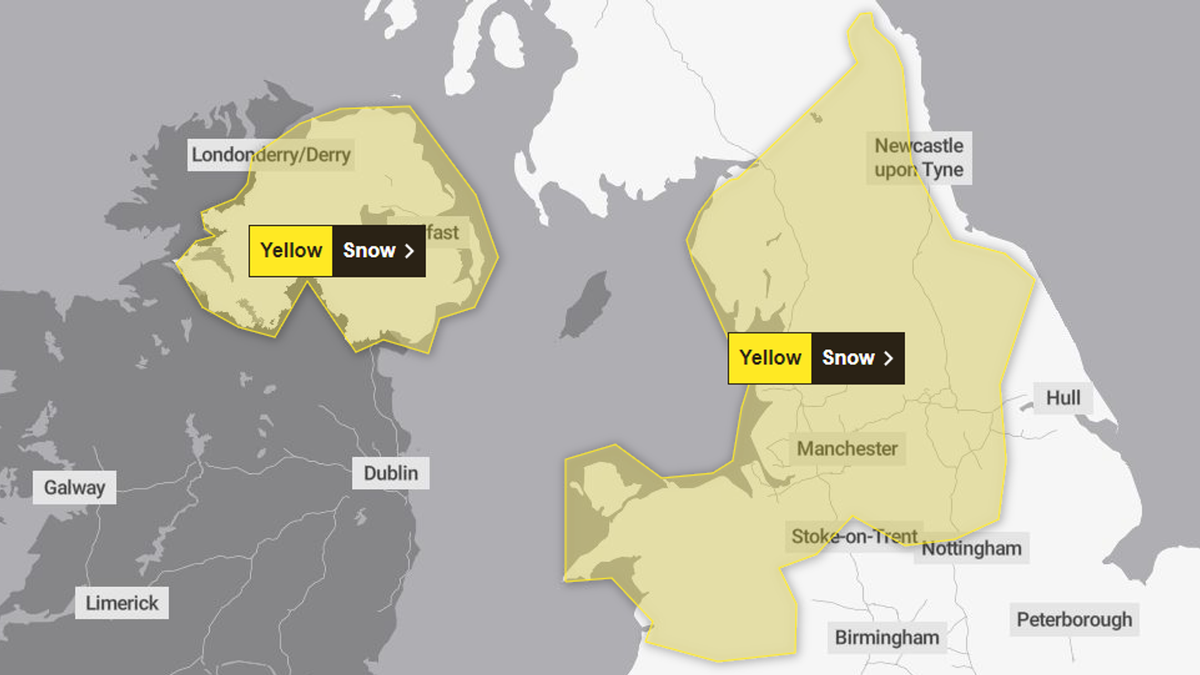 UK weather: snow warning