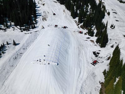 Sun Peaks Canada's First to Stockpile Snow Through Summer