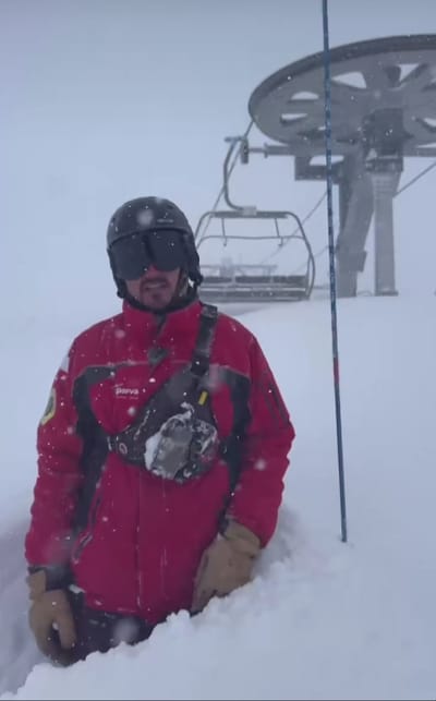 Upto 1m/40" Snowfall in the Andes