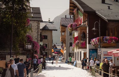 Italian Village Brings Summer Snow to Its Centre